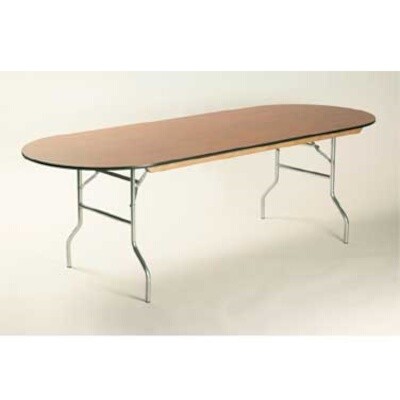Maywood ML3696RACE Oval Folding Table 