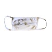 BISWHITE - White Face Mask, 3-layer, 100% cotton with antimicrobial finish, (Pack of 100) 