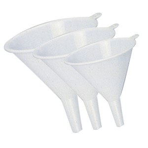 Norpro 243 - 3 Plastic Funnels, Small Medium & Large 
