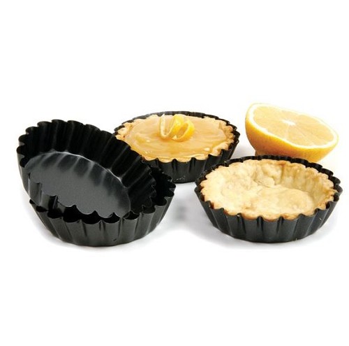 Norpro 3963 - Non-Stick Tartlet Pans, 3 x 0.75 in. (Set of 4) 