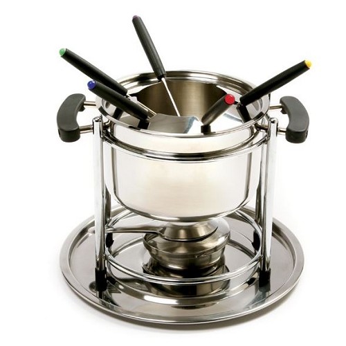 Norpro 499 - Stainless Steel Fondue Set, 10 pc. 