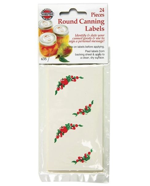 Norpro 635 - Round Canning Lables, 2 in. (2 dozen) 