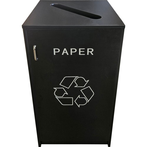 Oak Street M8550-BLK Trash Receptacle Cabinet 
