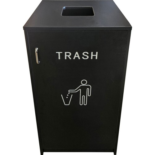 Oak Street M8560-BLK Trash Receptacle Cabinet 