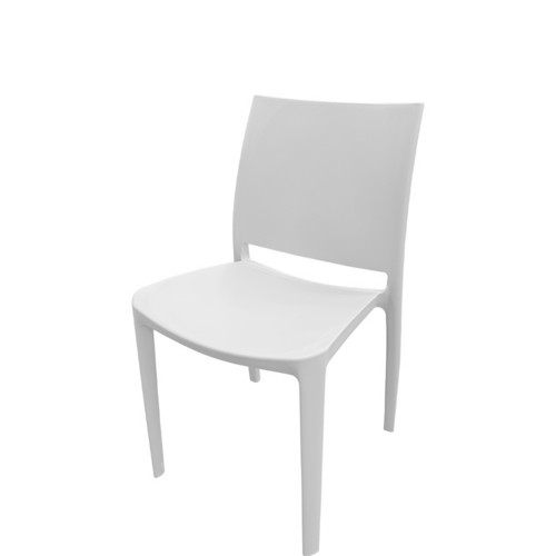 Oak Street OD-CH-752-WHT Stacking Chair 
