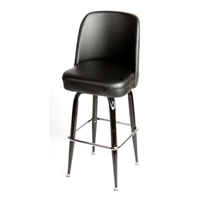 Oak Street SL2133-BLK Swivel Bar Stool 
