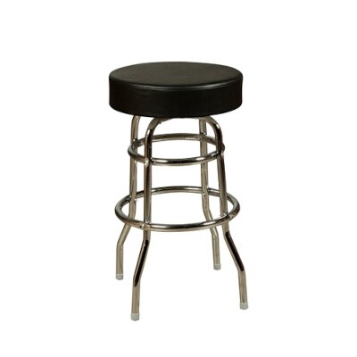 Oak Street SL3129-BLK Swivel Bar Stool 