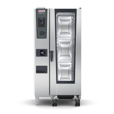 Rational ICC 20-HALF NG 208/240V 1 PH (LM200FG) - iCombi Classic 20 Pan Half-Size Combi Oven, mobile oven rack 