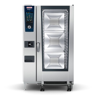 Rational ICP 20-FULL E 480V 3 PH (LM100GE) - iCombi Pro 20 Pan Full-Size Combi Oven, mobile oven rack 