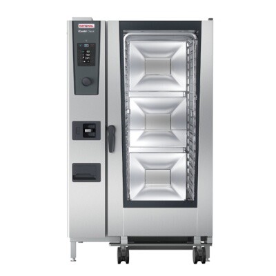 Rational ICC 20-FULL E 208/240V 3 PH (LM200GE) - iCombi Classic 20 Pan Full-Size Combi Oven, mobile oven rack 