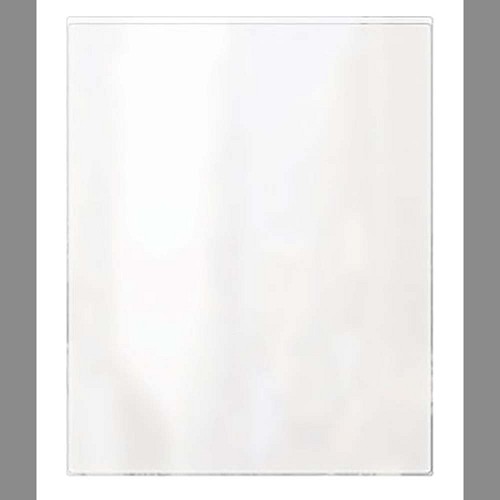 Risch 100 8.5X11 - Menu Cover, 8-1/2' x 11', single pocket, 2 view, clear vinyl, (Case of 48) 