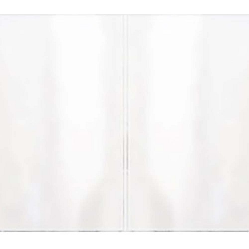 Risch 200 8.5X11 - Menu Cover, 8-1/2' x 11', double pocket, 4 view, clear vinyl, (Case of 48) 