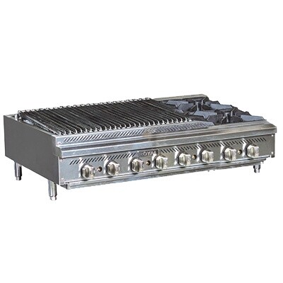 Royal Range RRB-24OB2 Charbroiler Hotplate Combo 