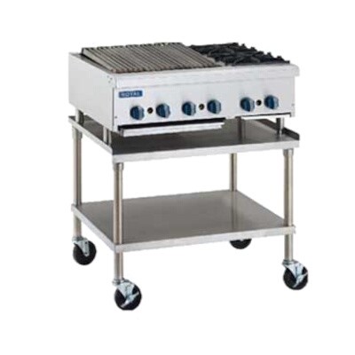 Royal Range RRB-30OB4 Charbroiler Hotplate Combo 
