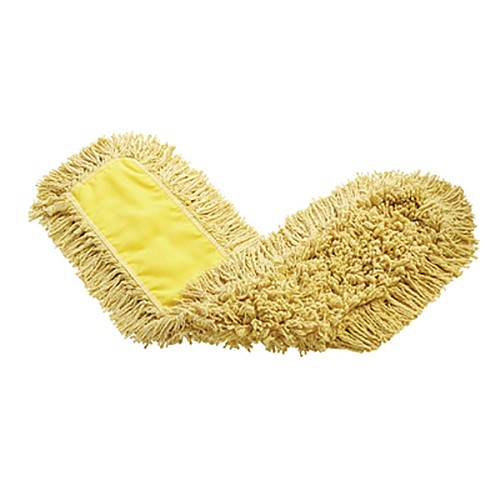 Rubbermaid FGJ15503YL00 - Trapper Dust Mop, 36' L x 5' W, loop-end, half-tie backing, yel 