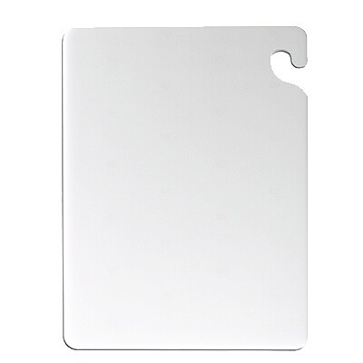 San Jamar CB121812WH Plastic Cutting Board 