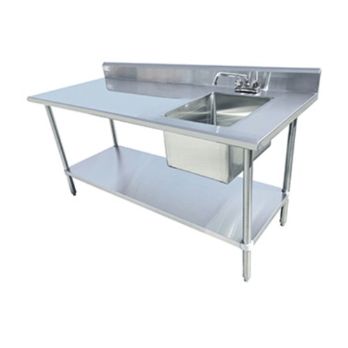 Serv-Ware TSF-3048-R Work Table with Prep Sink 