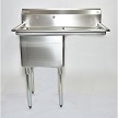 Skibee SKISSC1T18181418R One Compartment Sink 