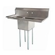 Skibee SKISSC1T24241424RL One Compartment Sink 