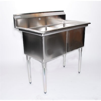 Skibee SKISSC2T24241400 Two Compartment Sink 