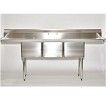 Skibee SKISSC3T16201418RL Three Compartment Sink 
