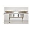 Skibee SKIC3T18241424RL Three Compartment Sink 
