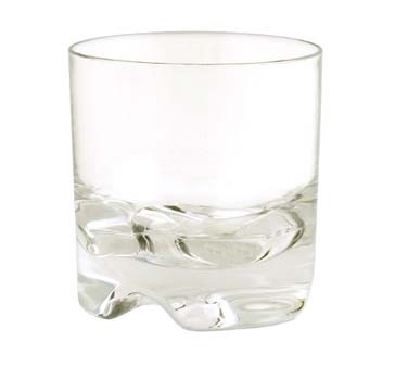Strahl N100033 - Vivaldi Rocks, 8 oz., 3-1/8' x 3-1/8', polycarbonate, clear (Case of 12) 