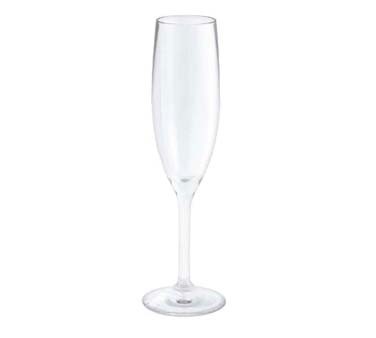 Strahl N402503 - Design Champagne Flute, 5-1/2 oz., 9-5/8' x 2', polycarbonate, clear (Case of 12) 