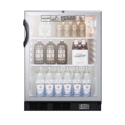 Summit SCR600BGLBINZADA Undercounter Refrigerator 
