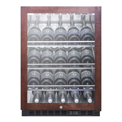 Summit SCR610BLCHPNR Wine Cabinet 