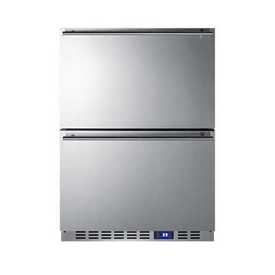 Summit SPR627OS2D Undercounter Refrigerator 