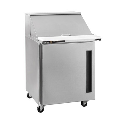 Traulsen CLPT-2712-SD-R - Mega Top Sandwich Prep Table, 27' W, (12) 1/6 pan, (1) right hinged door 