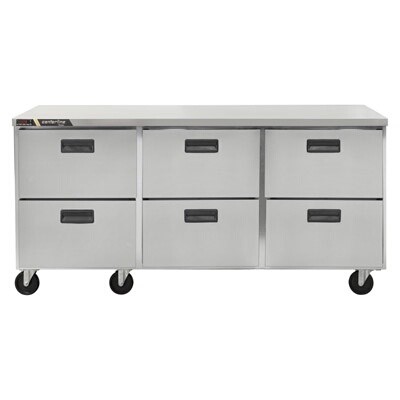 Traulsen CLUC-72R-DW - Undercounter Refrigerator, three-section, 72' W, (6) drawers 