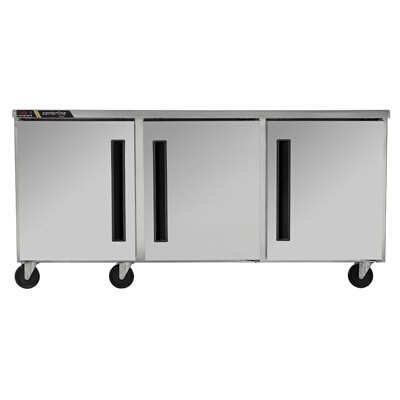 Traulsen CLUC-72R-SD-LRR - Undercounter Refrigerator, three-section, 72' W, (1) left & (2) right hinged solid doors 