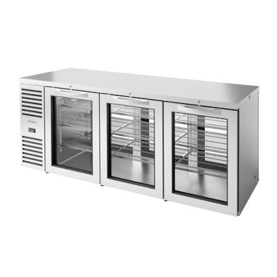 True TBR84-PTSZ1-L-S-GGG-GGG-1 Pass-Thru Back Bar Cooler 