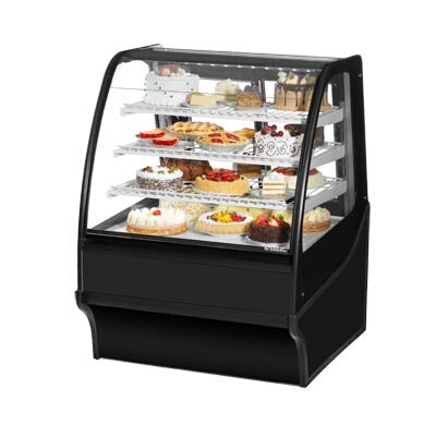 True TDM-R-36-GE/GE-B-W Refrigerated Bakery Case 