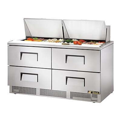 True TFP-64-24M-D-4 Mega Top Prep Table 