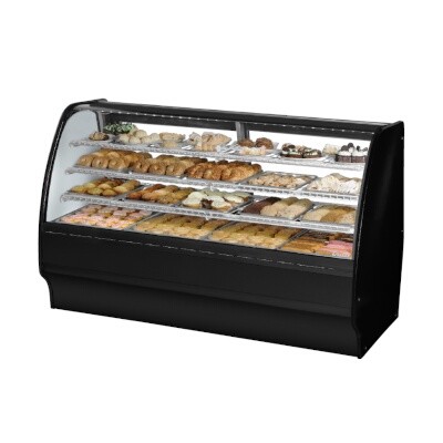 True TGM-DC-77-SC/SC-B-W Non-Refrigerated Bakery Case 