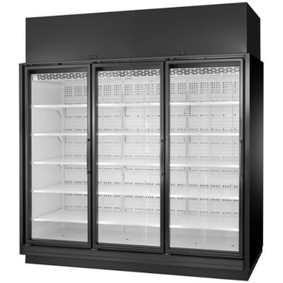 True TRM3M-BLK-WHT-1BLKRRR-NY-4 Refrigerated Merchandiser 