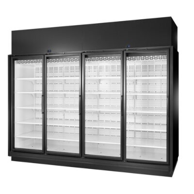 True TRM4L-BLK-WHT-1BLKRRRR-NN-4 Refrigerated Merchandiser 
