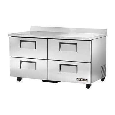 True TWT-60D-4-HC Work Top Refrigerator 