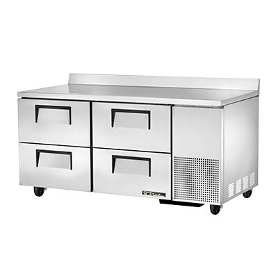 True TWT-67D-4-HC Work Top Refrigerator 