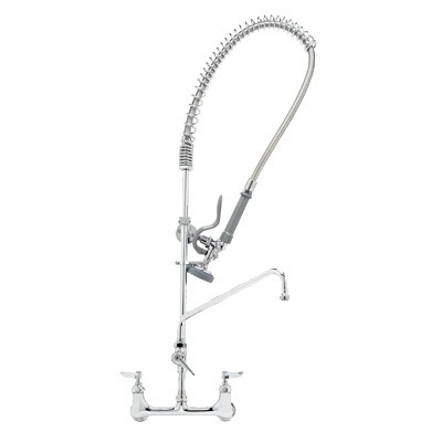 T&S Brass B-0133-ADF16-B Pre-Rinse Faucet with Add On Faucet 