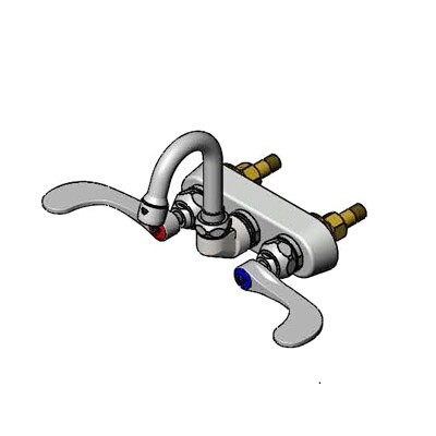 T&S Brass B-1115-131X-WH4 Wall Mount Faucet 