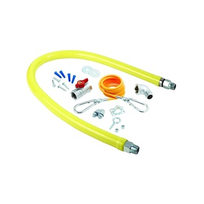 T&S Brass HG-2E-72K Gas Connector Hose Kit 