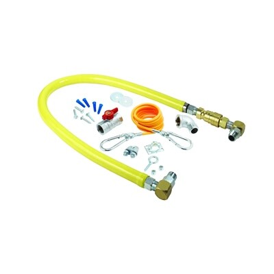 T&S Brass HG-4E-60SK Gas Connector Hose Kit 