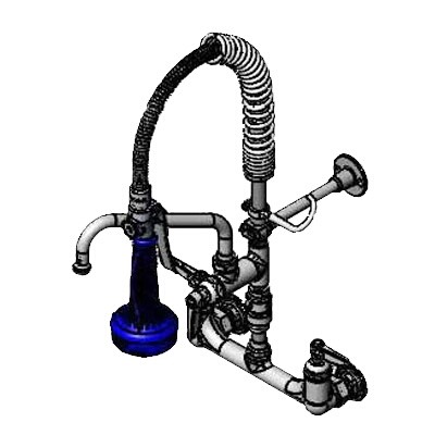 T&S Brass MPQ-8WLV-08-CR Pre-Rinse Faucet Assembly 