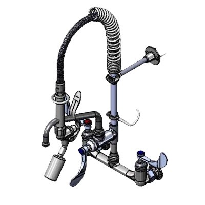 T&S Brass MPW-8WWN-08-CR Pre-Rinse Faucet Assembly 