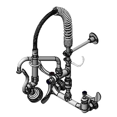 T&S Brass MPX-8WWV-08-CR Pre-Rinse Faucet Assembly 