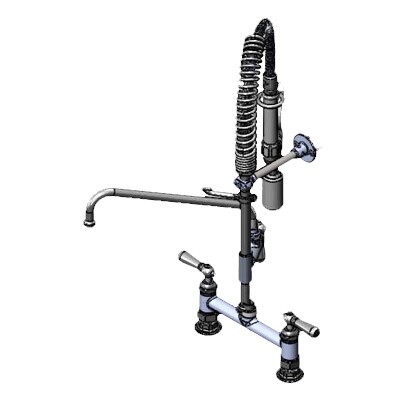 T&S Brass MPY-8DCN-12-CR Pre-Rinse Faucet Assembly 